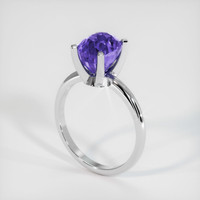 4.28 Ct. Color Change Sapphire Ring, 14K White Gold 2