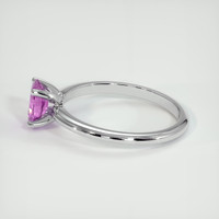 0.73 Ct. Pinkish Purple Sapphire Ring, 14K White Gold 4