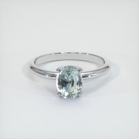 1.79 Ct. Sapphire Ring, 14K White Gold 1