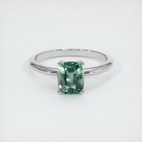 2.67 Ct. Sapphire Ring, 14K White Gold 1