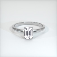 1.09 Ct. White Sapphire Ring, 14K White Gold 1