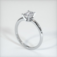 1.09 Ct. White Sapphire Ring, 14K White Gold 2