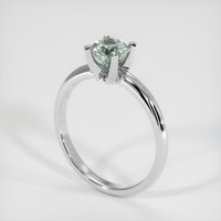 0.76 Ct. Sapphire Ring, 14K White Gold 2