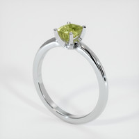0.76 Ct. Sapphire Ring, 14K White Gold 2