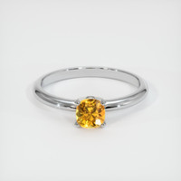 0.61 Ct. Sapphire Ring, 14K White Gold 1