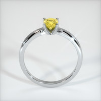 0.87 Ct. Yellow Sapphire Ring, 14K White Gold 3