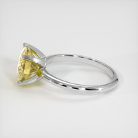 2.77 Ct. Yellow Sapphire Ring, 14K White Gold 4