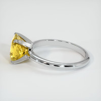 3.05 Ct. Yellow Sapphire Ring, 14K White Gold 4
