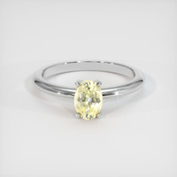 0.91 Ct. Sapphire Ring, 14K White Gold 1