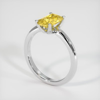 1.29 Ct. Yellow Sapphire Ring, 14K White Gold 2