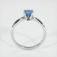0.75 Ct. Sapphire Ring, 18K White Gold 3