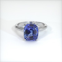 4.35 Ct. Sapphire Ring, 18K White Gold 1