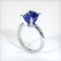 4.35 Ct. Sapphire Ring, 18K White Gold 2