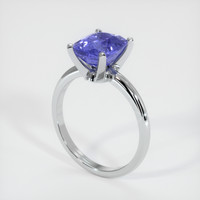 3.00 Ct. Color Change Sapphire Ring, 18K White Gold 2