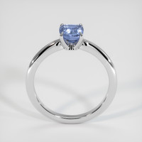 0.89 Ct. Blue Sapphire Ring, 18K White Gold 3