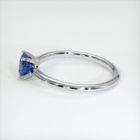 1.10 Ct. Sapphire Ring, 18K White Gold 4