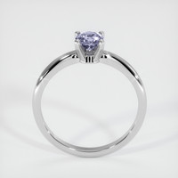 0.49 Ct. Purple Sapphire Ring, 18K White Gold 3