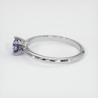0.49 Ct. Purple Sapphire Ring, 18K White Gold 4