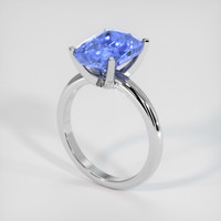 5.01 Ct. Sapphire Ring, 18K White Gold 2
