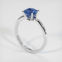 1.24 Ct. Sapphire Ring, 18K White Gold 2