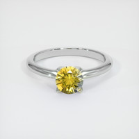 0.92 Ct. Bi Color Sapphire Ring, 18K White Gold 1