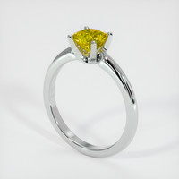 0.92 Ct. Bi Color Sapphire Ring, 18K White Gold 2