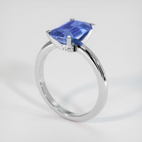 2.30 Ct. Sapphire Ring, 18K White Gold 2