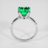 2.94 Ct. Emerald Ring, 18K White Gold 3