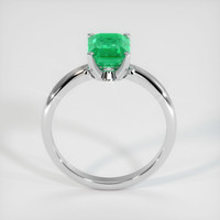 1.35 Ct. Emerald Ring, 18K White Gold 3