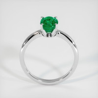 1.21 Ct. Emerald Ring, 18K White Gold 3