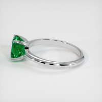 1.21 Ct. Emerald Ring, 18K White Gold 4