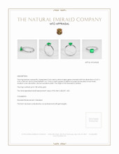Emerald Ring 0.64 Ct., 18K White Gold Appraisal