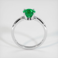 1.13 Ct. Emerald Ring, 18K White Gold 3