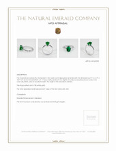 Solitaire Emerald Ring 1.84 Ct., 18K White Gold Appraisal