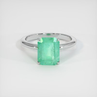 1.76 Ct. Emerald Ring, 18K White Gold 1