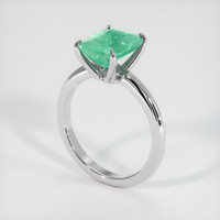 1.76 Ct. Emerald Ring, 18K White Gold 2