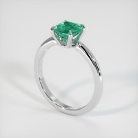 1.18 Ct. Emerald Ring, 18K White Gold 2