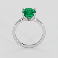 3.37 Ct. Emerald Ring, 18K White Gold 3