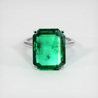 7.59 Ct. Emerald Ring, 18K White Gold 1