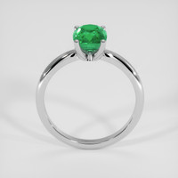 1.37 Ct. Emerald Ring, 18K White Gold 3