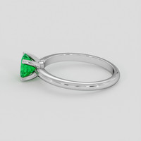 0.66 Ct. Emerald Ring, 18K White Gold 4