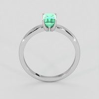 0.90 Ct. Emerald Ring, 18K White Gold 3
