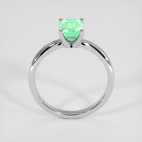 1.00 Ct. Emerald Ring, 18K White Gold 3