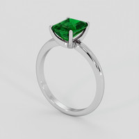 1.66 Ct. Emerald Ring, 18K White Gold 2