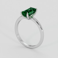 1.28 Ct. Emerald Ring, 18K White Gold 2