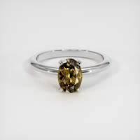 1.15 Ct. Gemstone Ring, 18K White Gold 1