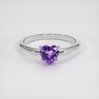 1.04 Ct. Gemstone Ring, 18K White Gold 1