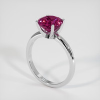 2.43 Ct. Gemstone Ring, 18K White Gold 2