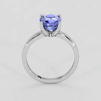 2.30 Ct. Purplish Blue Spinel Ring, 18K White Gold 3