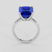 7.41 Ct. Blue Tanzanite Ring, 18K White Gold 3